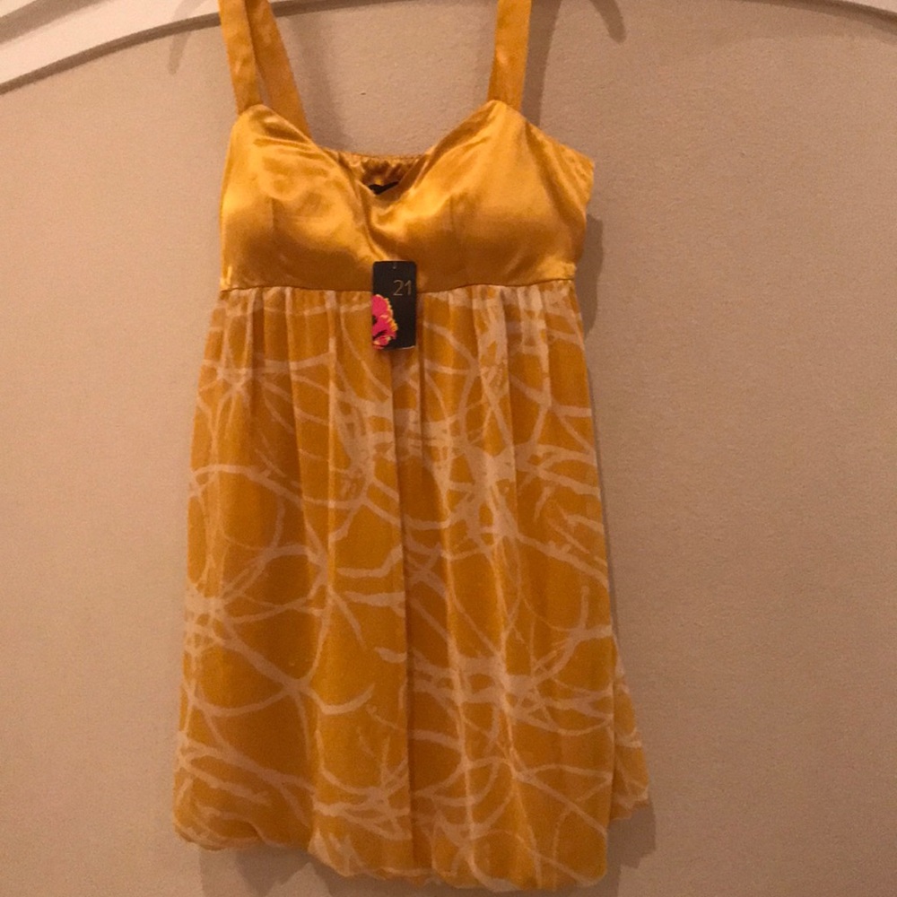 Mini yellow dress